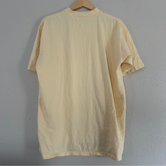 Diamond Golf Shirts Yellow Short Sleeve T-Shirt Pastel Activewear Golfing Large - Picture 4 of 4